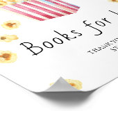 Baby shower Popcorn - livres pour bébé poster (Coin)