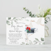 Baby shower Postbus per post opslaan Kaart (Staand voorkant)