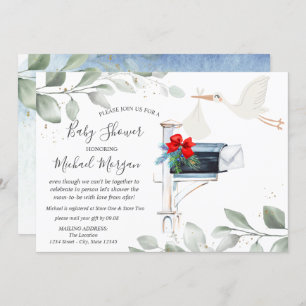 Baby shower Postbus per post opslaan Kaart