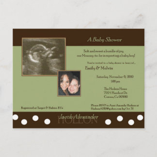 Baby shower pour Emily & Melvin (JACOB) Carte post