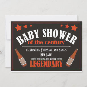 Baby shower pour hommes Invitation