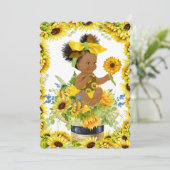 Baby shower précieux ou invitation d'anniversaire (Debout devant)