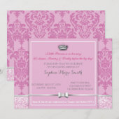 Baby shower Princess Invitation Kaart (Voorkant / Achterkant)