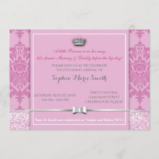 Baby shower Princess Invitation Kaart