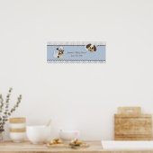 Baby shower Puppy Banner Poster (Keuken)