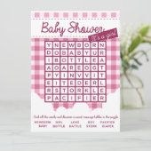 baby shower puzzel kaart (Staand voorkant)