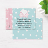Baby shower Raffle Ticket/Blue Pink Baby Visitekaartje (Bureau)
