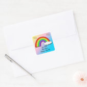 Baby shower Rainbow Favoriser les autocollants (Enveloppe)