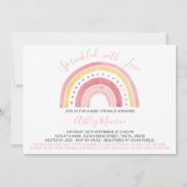 Baby shower Rainbow Girl Baby Sprinkle Invitation (Devant)