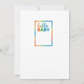 Baby shower Rainbow invitation invitation personna (Dos)