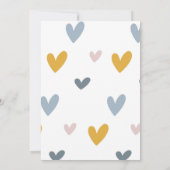 BABY SHOWER|RAINBOW INVITE|Codedouche|Pastels Kaart (Achterkant)