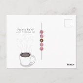 Baby shower Rainbow Sprinkle Postcard Invitation (Dos)