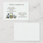 Baby shower Registry Kaart Train (Voorkant / Achterkant)