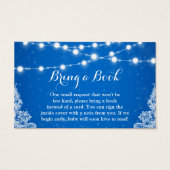 Baby shower Réserver Demande Winter Blue Snowflake (Devant)