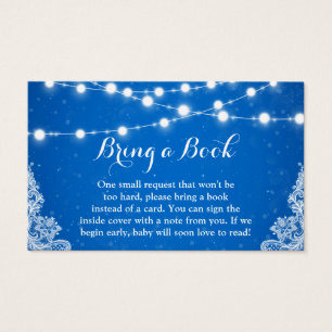 Baby shower Réserver Demande Winter Blue Snowflake
