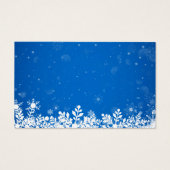 Baby shower Réserver Demande Winter Blue Snowflake (Dos)