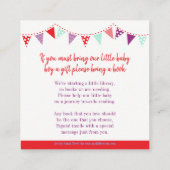 Baby shower rocking cheval réserver cartes de dema (Dos)