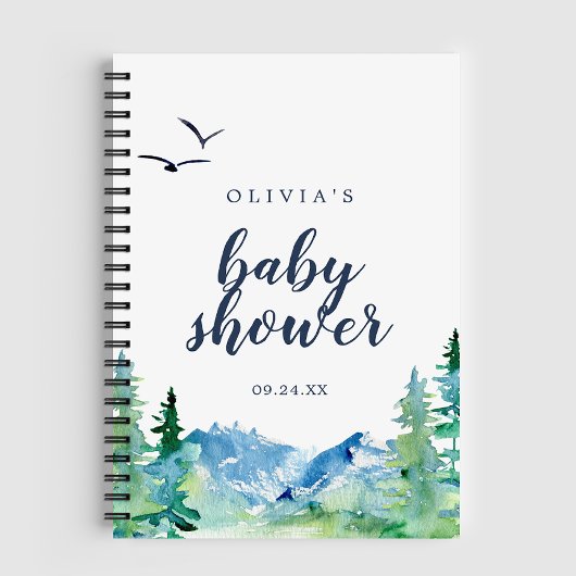 Baby shower Rocky Mountain Liste cadeaux Carnet