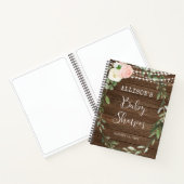 Baby shower romantique de lumières rustiques livre (Intérieur)