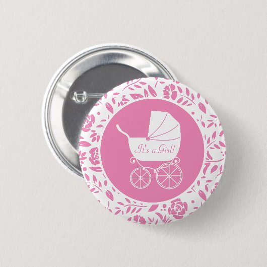 Baby shower Ronde Button 5,7 Cm (Voorkant /achterkant)