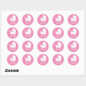  Baby shower Ronde Sticker (Vel)