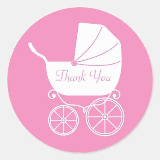  Baby shower Ronde Sticker (Voorkant)
