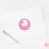  Baby shower Ronde Sticker (Envelop)