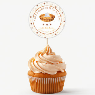 Baby Shower Ronde Sticker met Cutie Pie