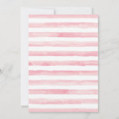 Baby shower rose Ballerina Invitation fille (Dos)