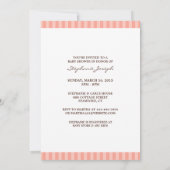 Baby shower rose Brown plat Invitation (Dos)