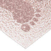 Baby shower rose chic, nappes de pieds pour bébé (Angle)