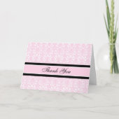 Baby shower rose Damask Merci (Devant)