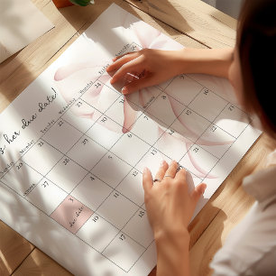 Baby shower rose date d'échéance Guest Poster du j