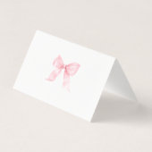 Baby shower rose doux Merci pliable (Back)