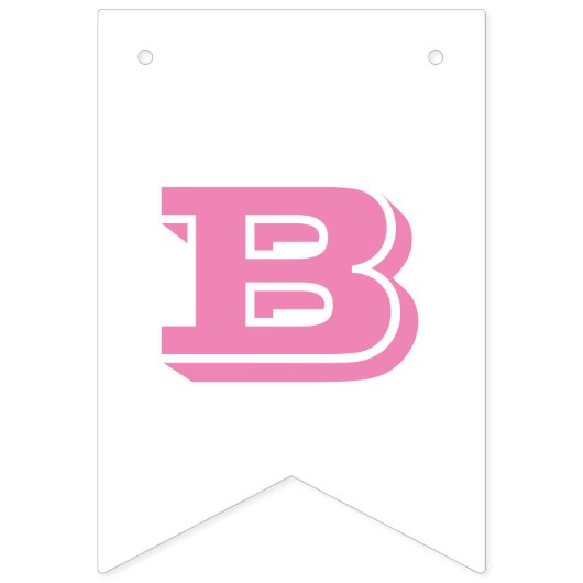 Baby shower rose éléphant drapeaux de bannière de  (Deuxième drapeau)