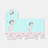 Baby shower rose et bleu Turquoise Ballotins (Déplié)