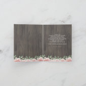 Baby shower rose floral  Merci (Intérieur)