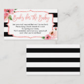 Baby shower Rose Girl Apportez Une Carte De Demand (Devant / Derrière)