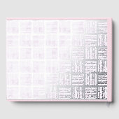 Baby shower rose Livre d'invité Real Foil Guestboo (Verso)