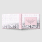 Baby shower rose Livre d'invité Real Foil Guestboo (Complet)
