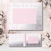 Baby shower rose Livre d'invité Real Foil Guestboo
