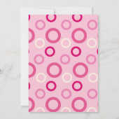 Baby shower rose par invitation par courrier (Dos)