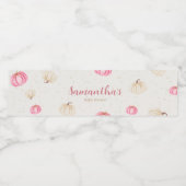 Baby shower rose petit Citrouille Étiquette boutei (Étiquettes simples)