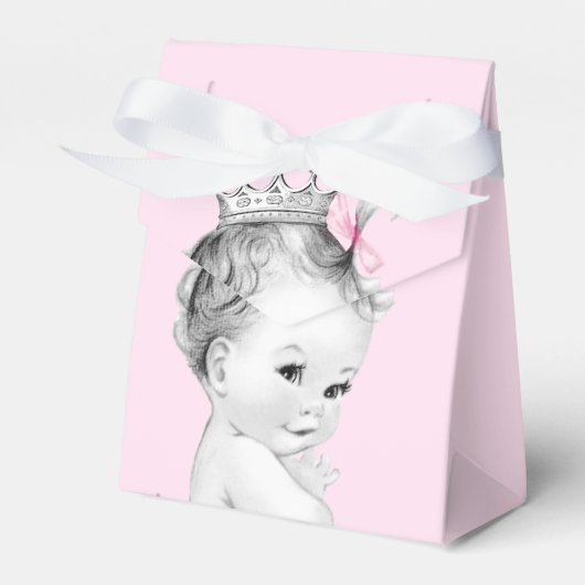 Baby shower rose princesse Ballotins (Verso)