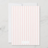 Baby shower rose sucré Petit Pêche Invitation (Dos)