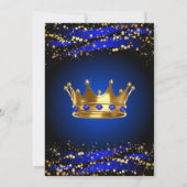 Baby shower Royal Bleu, Baby shower Invitation (Dos)
