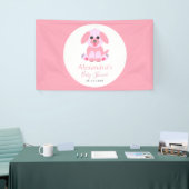 Baby shower Roze Aangepaste upgrade — Welkom Spandoek (Beurs)