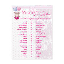 Baby Shower. Roze Baby Dee Voorspelling en Advies.