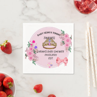 BABY SHOWER ROZE BLOEMBLAADJES SERVET