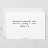 baby shower Roze Duck Bath Kaart (Achterkant)